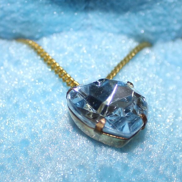 3/$55❤️1980s vintage Russ Bears Of The Month March Aquamarine Pendant Birthstone - Picture 5 of 13